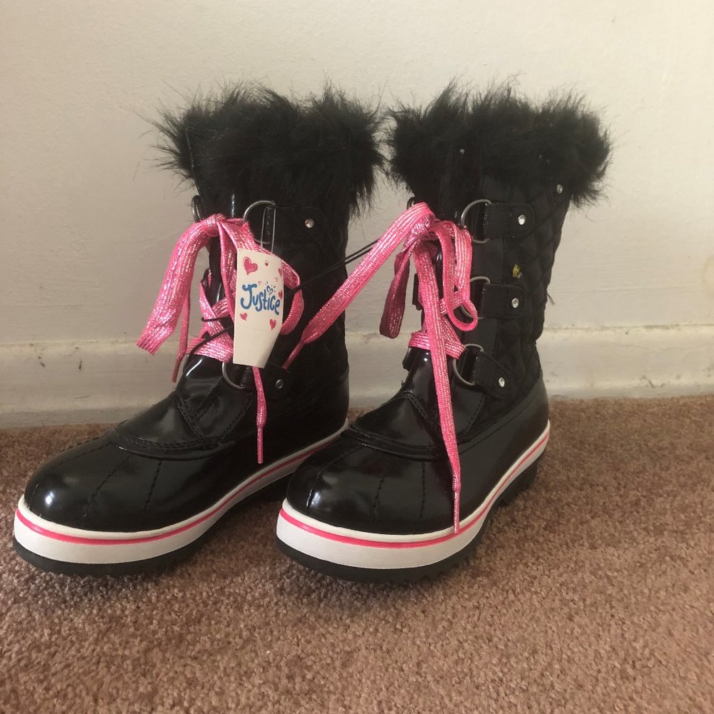 Justice Winter Boots size 1 (brand new)